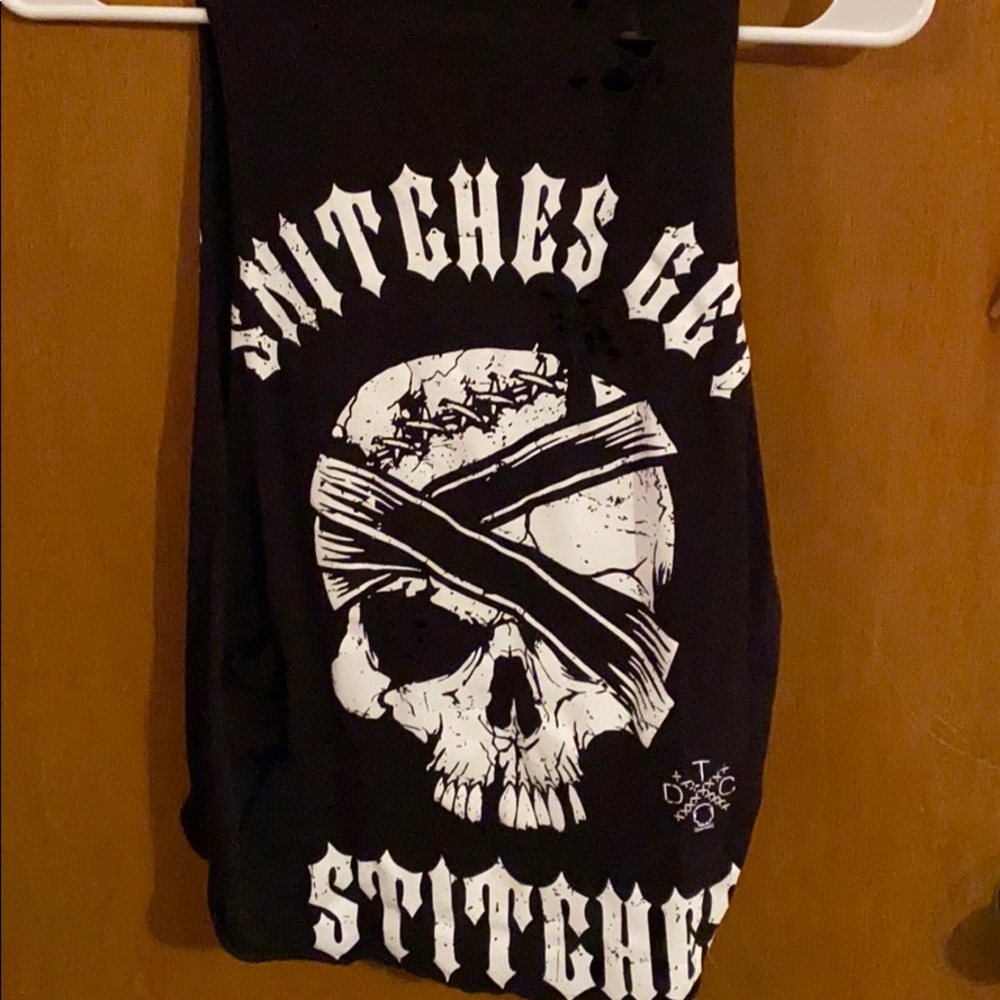 The Drive holed cut off shirt